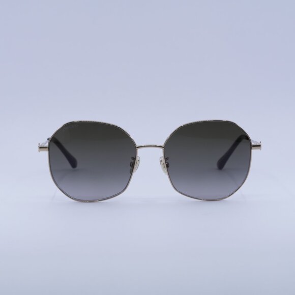 Jimmy Choo ASTRA/F/SK 0000 HA Sunglasses Gold Geometric Frame, Brown Lenses main image 10